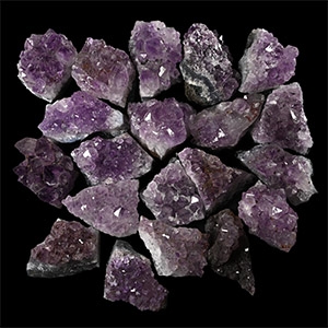 Deep Purple Amethyst Crystal Mineral Specimens [20]