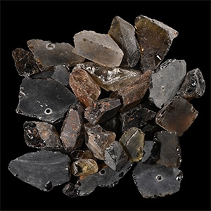 Large Obsidian Mineral Specimen Group [30]