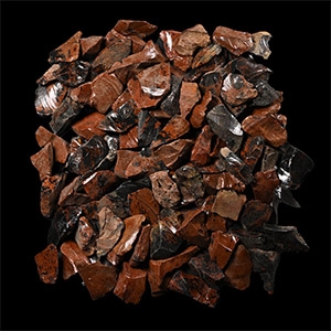 Brown and Black Obsidian Mineral Specimen Group [100]