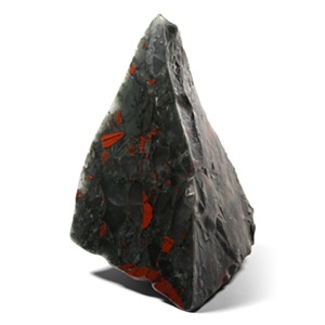 Cut and Polished Crimson and Olive Green Jasper Boulder Specimen