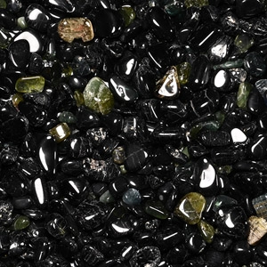 Large Quantity of Polished Green Tourmaline Crystals