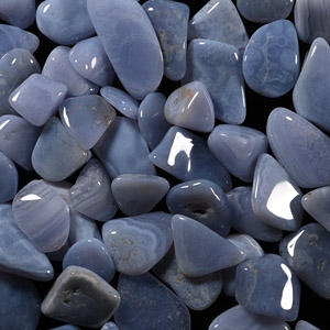 Polished Blue Lace Agate Mineral Specimen Group [66]