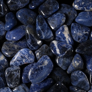 Polished Deep Blue Sodalite Mineral Specimen Group [39]