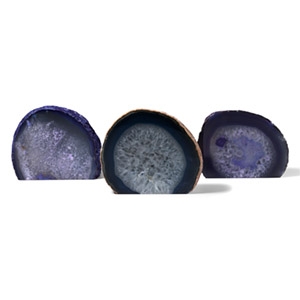 Large Cut and Polished Agate Geode End Group [3]