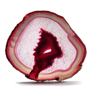 Very Large Cut and Polished Mauve Agate Geode Slice