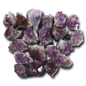 Purple Amethyst Crystal Geode Section Collection [20]