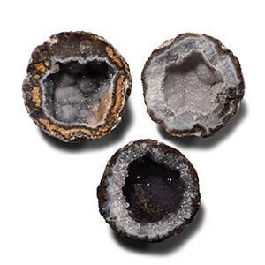 Cut and Polished Agate Crystal Geode Half Collection [3]