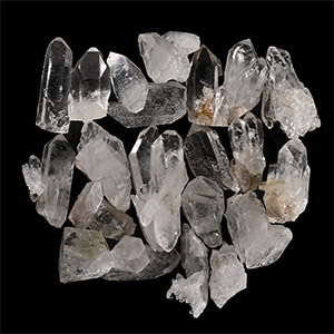 Medium Quartz Rock Crystal Specimen Collection [20]