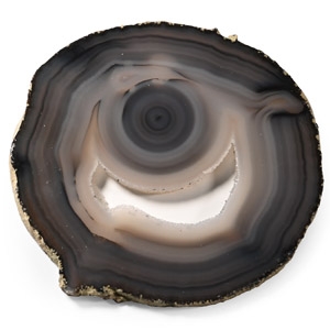 Cut and Polished Minion Natural Agate Crystal Slice