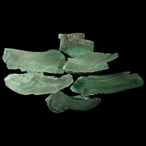 Cut Slices of Green Malachite [6]