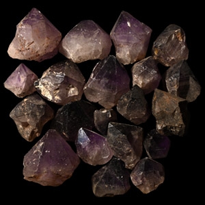 Purple Amethyst Crystal Point Group [20]
