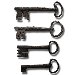 Post Medieval Iron Door Key Collection