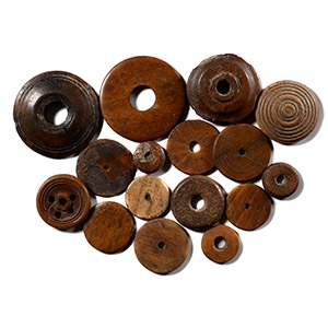 Roman and Later Thames Bone Gaming Piece Collection
