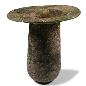 Large Roman Wide-Rimmed Glass Vessel