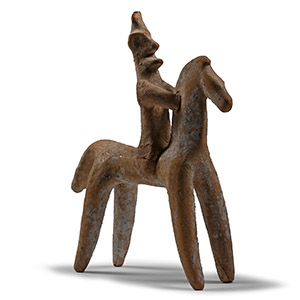 Cypriot Ceramic Horse and Rider
