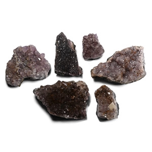 Amethyst Crystal Mineral Specimen Group [6]