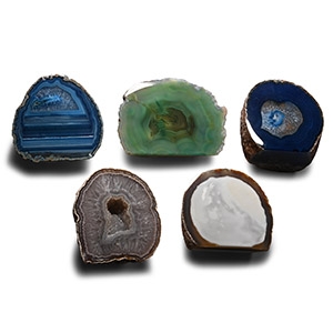 Large Cut and Polished Agate Geode End Collection [5]