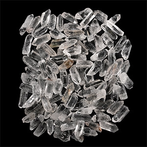 Clear Quartz Rock Crystal Point Group [100]