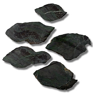 Malachite Mineral Specimen Cut Slice Group [5]