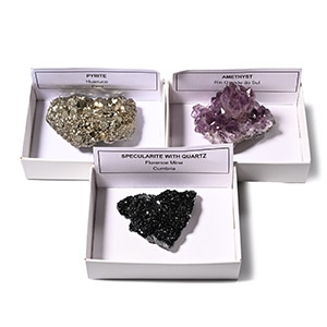 Boxed Quality Crystal Mineral Specimen Collection [3]