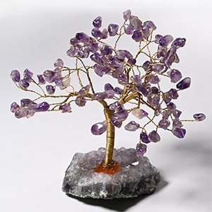 Amethyst Crystal Tree on Amethyst Crystal Geode Section