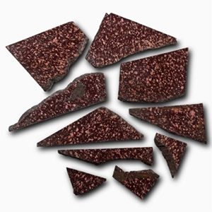 Historic Roman Cut and Polished Porphyry Slice Group [10]