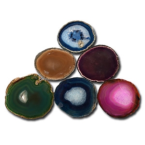 Cut and Polished Agate Slice Collection [6]