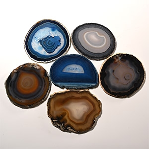Cut and Polished Agate Slice Collection [6]