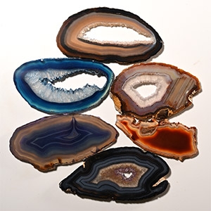 Cut and Polished Agate Slice Collection [6]