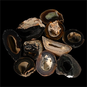 Cut and Polished Agate Crystal Geode Half Collection [10]