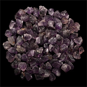 Purple Amethyst Single Crystal Specimen Group [100]