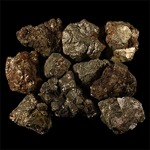 Large Pyrite Crystal Display Collection [10]