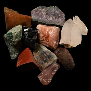 Large Mixed Mineral and Crystal Display Piece Collection [10]