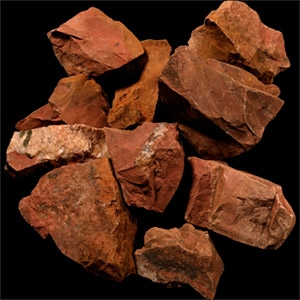 Large Orange Jasper Mineral Specimen Group [10]