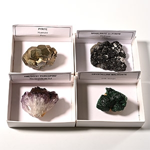 Boxed Mineral and Crystal Display Specimen Collection [4]