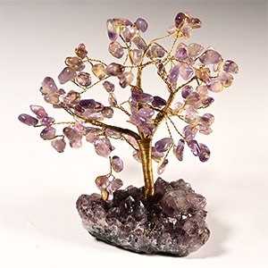 Amethyst Crystal Tree on Amethyst Crystal Geode Section