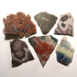 Large Cut and Polished Agate Slice Collection [6]