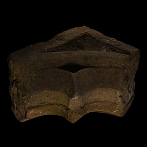 Monumental Medieval Limestone Window Arch Corner