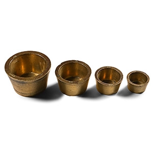 Georgian Brass Cup Weight Group