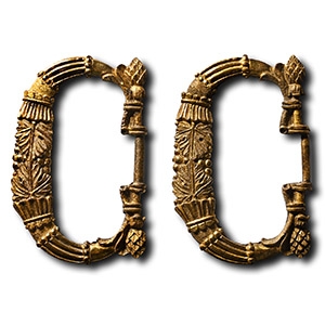Gilt Bronze Handle Pair