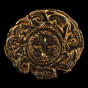 Anglo-Saxon Gilt Bronze Animal Style 1 Mount