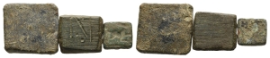 Group of Three [3] Byzantine AE Weights.