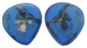 Byzantine Heart-shaped Glass Weight of 1 Gramma or Scrupulus.