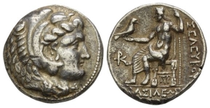 Seleucid Empire, Antiochos I, co-regent with Seleukos I Nikator AR Tetradrachm.