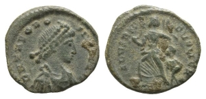 Theodosius I AE 14mm.