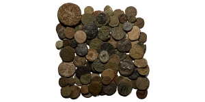 Group of Ninety-Seven [97] Ancient AE Coins.