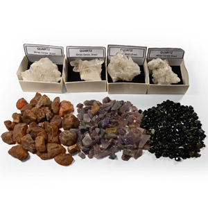 Mixed Mineral and Crystal Specimen Group