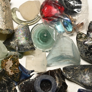 Tudor and Later Glass Fragments