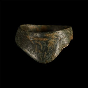 Medieval Bronze Archers Thumb Ring