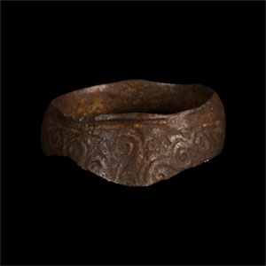 Medieval Bronze Archers Thumb Ring